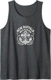 CoastlineCotton - New Buffalo Michigan New Buffalo Michigan Cute Anchor Nautical Boating Tank Top - Dark Heather Grey