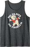 Looney Tunes Porky Pig No Pants Tank Top - Dark Heather Grey