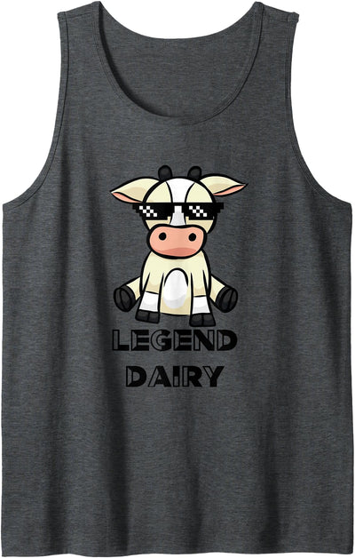 Cow Tank Top - Casual Sleeveless Farm Apparel