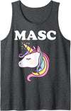 Masc Man 4 Man Gay Pride Bear Twink Gay Masc Man LGBTQ Gay Pride Bear Cub Masculine Gay Pride Tank Top - Dark Heather Grey