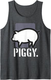 Bear Daddy Mens Piggy - Gay Adult Mens Kink Sex Pig Fetish Funny Humor Tank Top - Dark Heather Grey