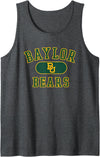 Elite Authentics Baylor Bears Varsity Officially Licensed Tank Top - Dark Heather Grey