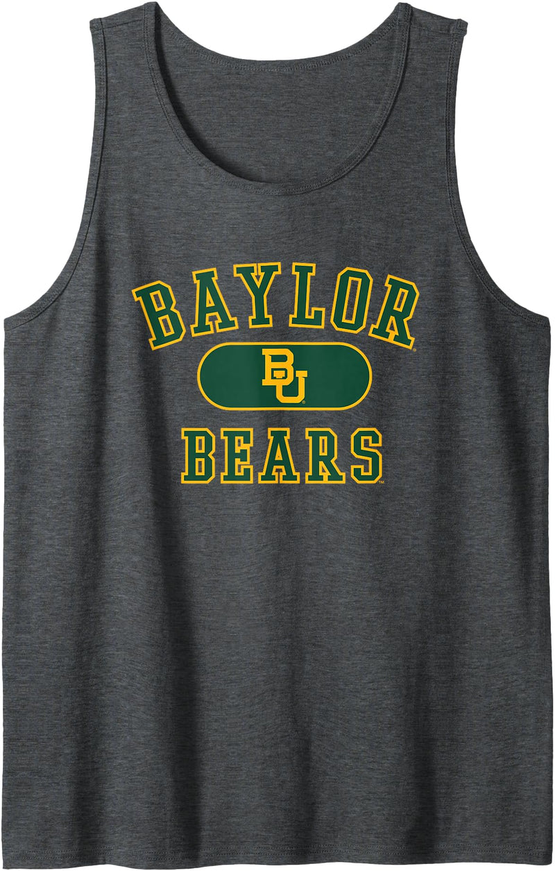 Elite Authentics Baylor Bears Varsity Officially Licensed Tank Top - Dark Heather Grey