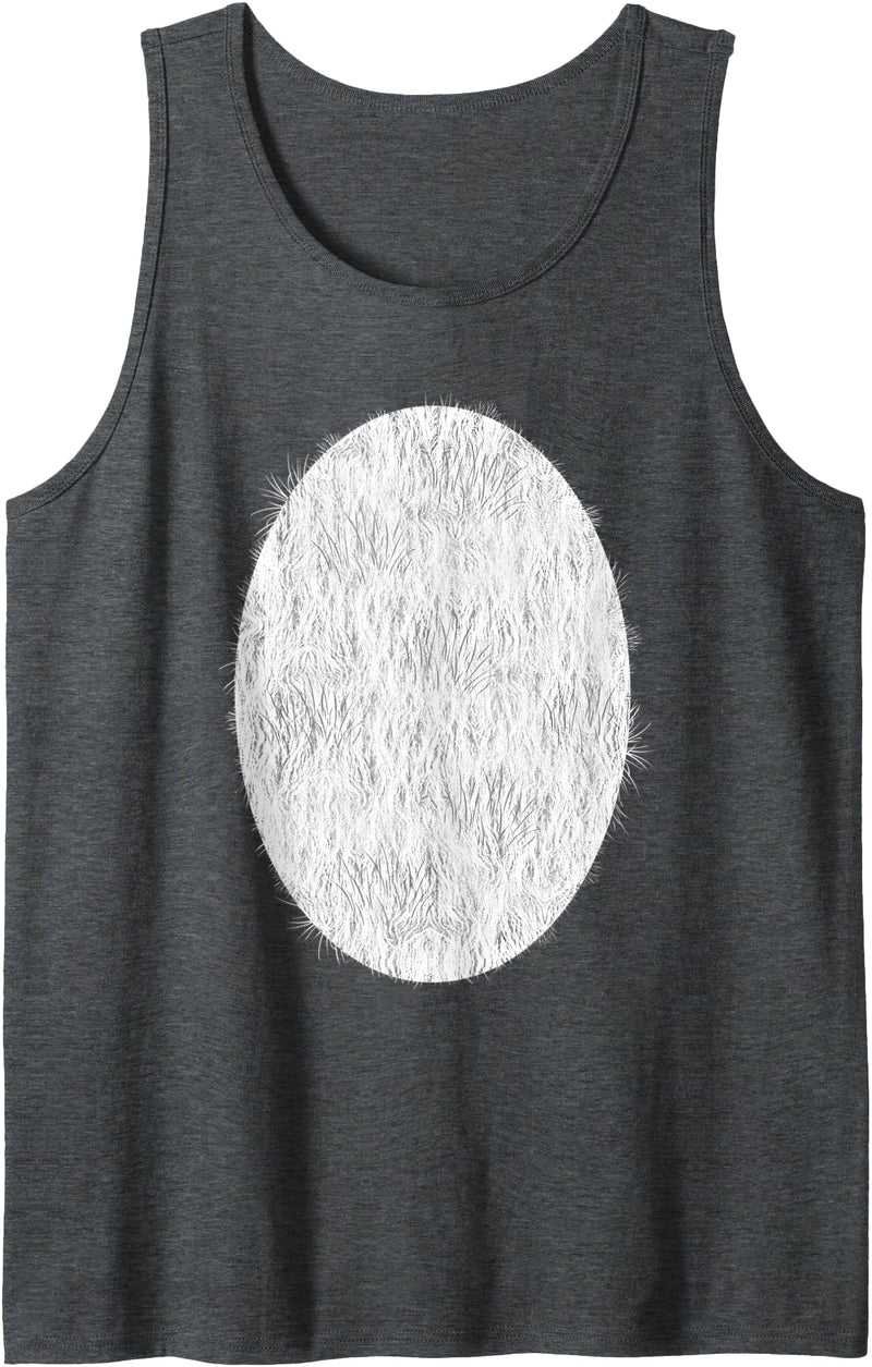 Halloween Panda Bear Belly Costume Halloween Panda Bear Belly Hair Costume Tank Top - Dark Heather Grey