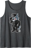 Bobo Bear - Leather Wolf Tank Top - Dark Heather Grey