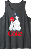 Coca-Cola Company Coca-Cola - Polar Bears And Coca-Cola Tank Top - Dark Heather Grey