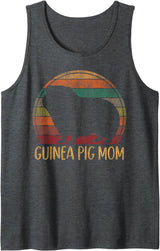 Cute Guinea Pig Lover HD0 Guinea Pig Retro Vintage Guinea Pig Mom Tank Top - Dark Heather Grey