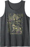 Buy and Hold Designs Capitalism Stock Investor Shareholder Stock Market Bull vs Bear Stock Trader Tank Top - Dark Heather Grey