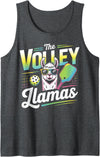 CharlIan Minds - LlamaLovers The Volley Llamas Pickleball Funny Llama Tank Top - Dark Heather Grey