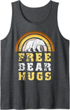 Bear Gay Pride by Content Design Studio Mens Bear Community, Free Bear Hugs, Bear Flag, Gay Bear Pride Tank Top - Dark Heather Grey
