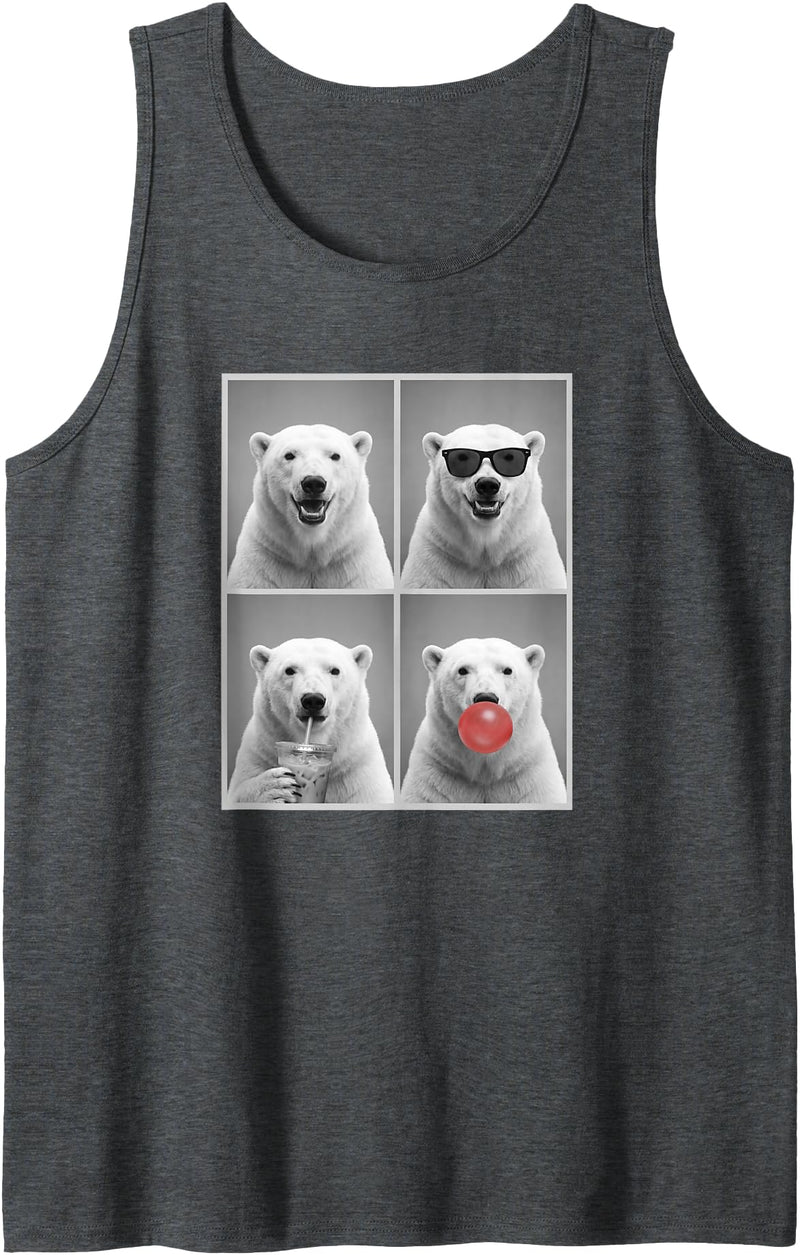 polar bears polar bear Shop Polar Bears Funny Polar Bear Tank Top - Dark Heather Grey