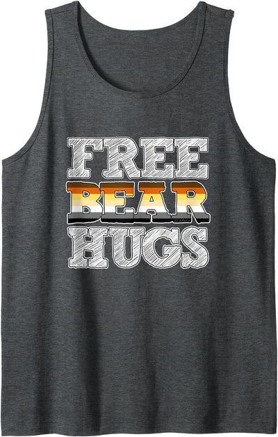 Gay Bear Pride Free Bear Hugs Tank Top