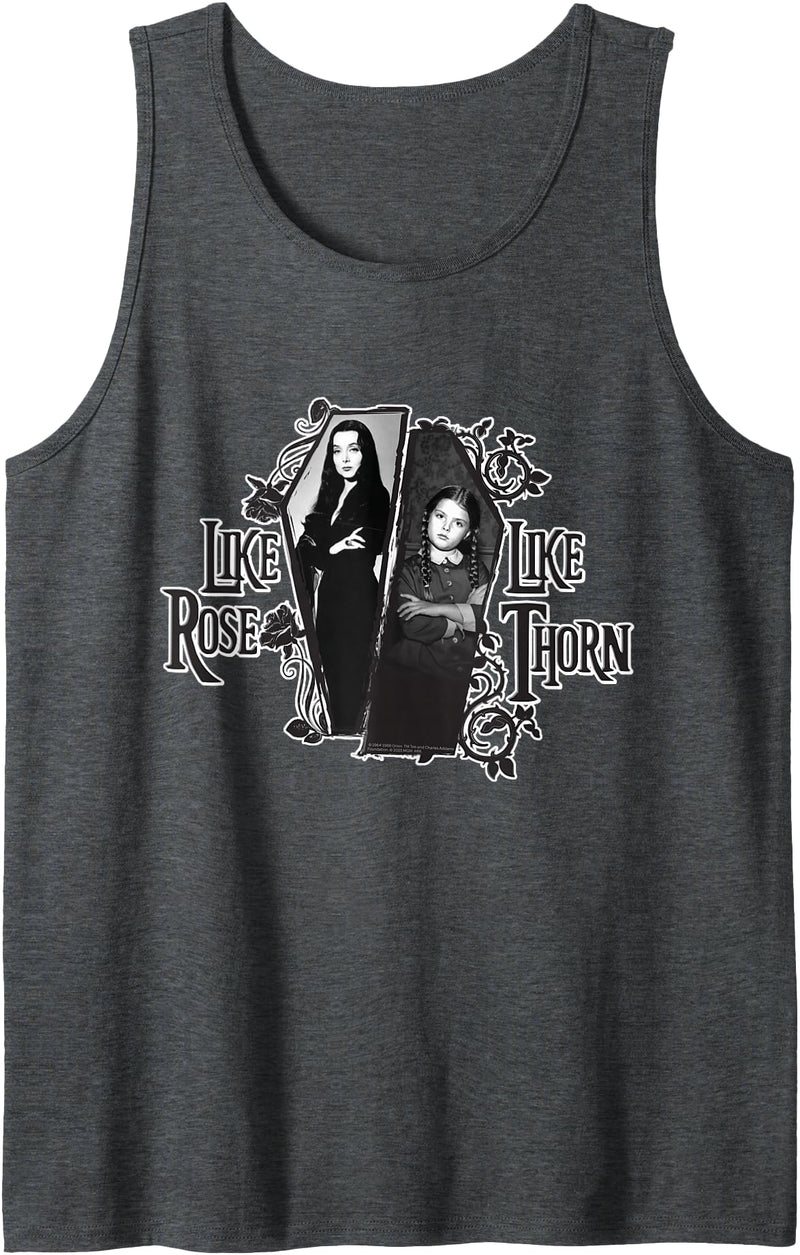 The Addams Family TV Series – Mothers Day Morticia Wednesday Tank Top - Dark Heather Grey