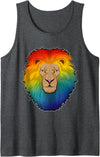Snabdesign84 Lion Rainbow Tank Top - Dark Heather Grey