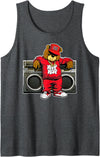 Retro teddy bear hip hop t-shirt for men & women HIP HOP TEDDY BEAR Hip Hop Anniversary Graffiti Boombox Tank Top - Dark Heather Grey