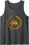 Persian Fine Arts Shir o Khorshid, Lion and Sun, Symbol of Persia Tank Top - Dark Heather Grey