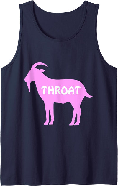 Throat Goat Costume Funny Throat Goat - Adult Humor Costume Tank Top