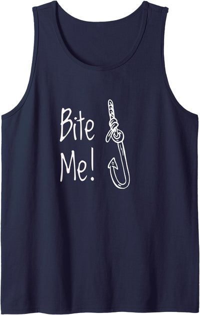 Bite Me Funny Fishing T-Shirts Bite Me Funny Fishing T-Shirt Tank Top
