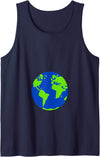 Pregnancy Earth Halloween Costume Gifts Earth Halloween Costume Gift Earth Pregnancy Tank Top - Navy Blue