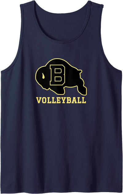 Cow Buffalo High School Buffalo Wy 82834 Wy Logo Volleyball Tank Top