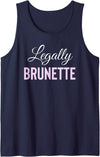 Bailey Bear Apparel Legally Brunette Lawyer Attorney Law School Tank Top - Navy Blue