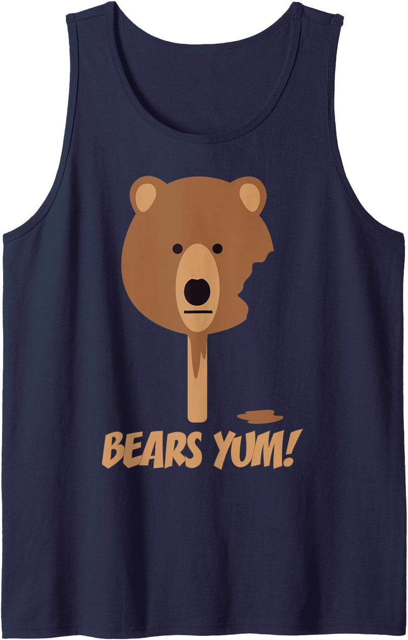 Gay Bear & Cub Woof Shirt Co Gay Woof, Grr, Growl Bears, Cubs & Otters LGBTQ Gay Pride Tank Top - Navy Blue