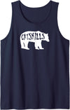 Esskay Designs Catskills Tees Catskills Bear Tank Top - Navy Blue