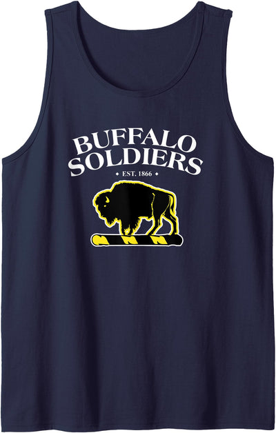 Cow Buffalo Soldiers American Civil War Tank Top