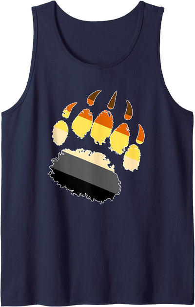 LGBTQ - Hairy Bear Pride Gay Bear Paw Pride Parade Tank Top