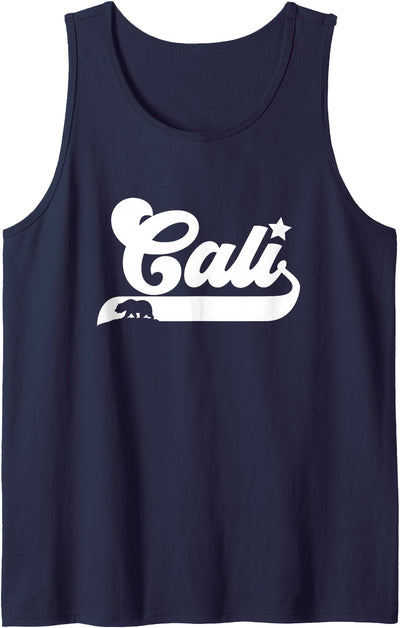 Cali Vintage California Bear USA State Beauty Design Idea Tank Top