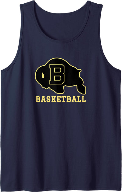 Cow Buffalo High School Buffalo Wy 82834 Wy Logo Basketball Tank Top