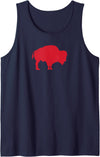 I Heart New York Shirt Buffalo 716, Vintage Tank Top - Navy Blue