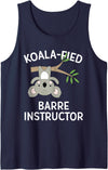 Tucking Amazing Shirts Barre Instructor Gift Shirt Cute Koala Pun Dance Fitness Tank Top - Navy Blue