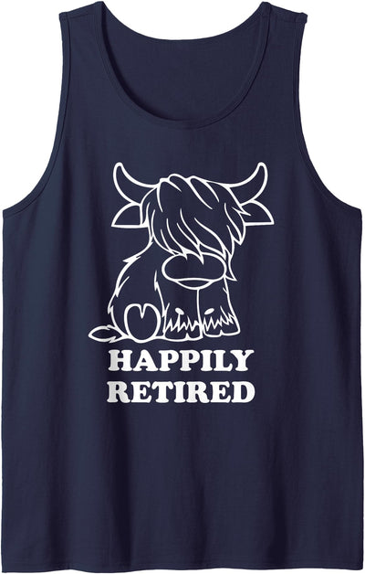 Retired Highland Cow Retirement Tank Top
