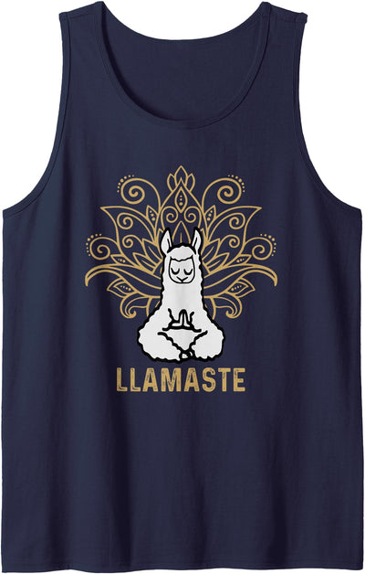 Lama Llamaste Family Summer Sport Yoga Gift Tees Llamaste Yoga Gift For Men Women Kids Lover Llama Yoga Tank Top