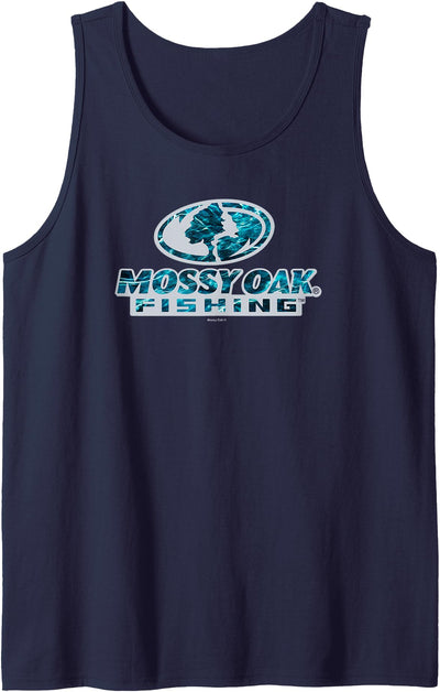 Fishing Open Water Classic Blue Logo Tank Top