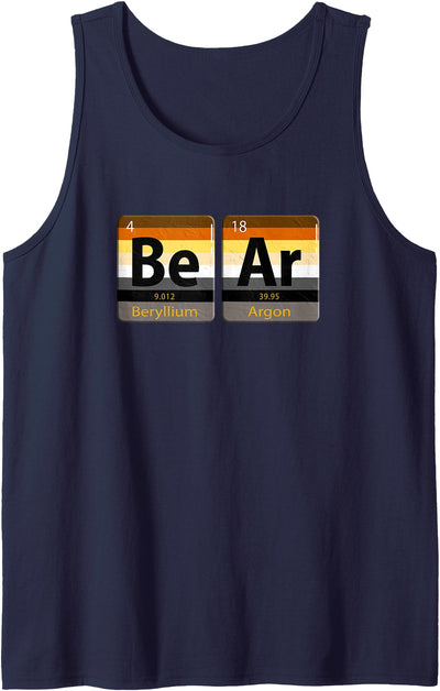 Bear Periodic Table Gay Bear LGBT Pride Rainbow For Tank Top
