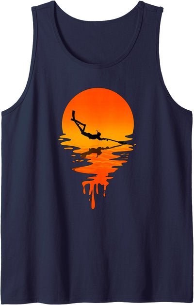 Vintage Retro Style Spearfishing Tank Top