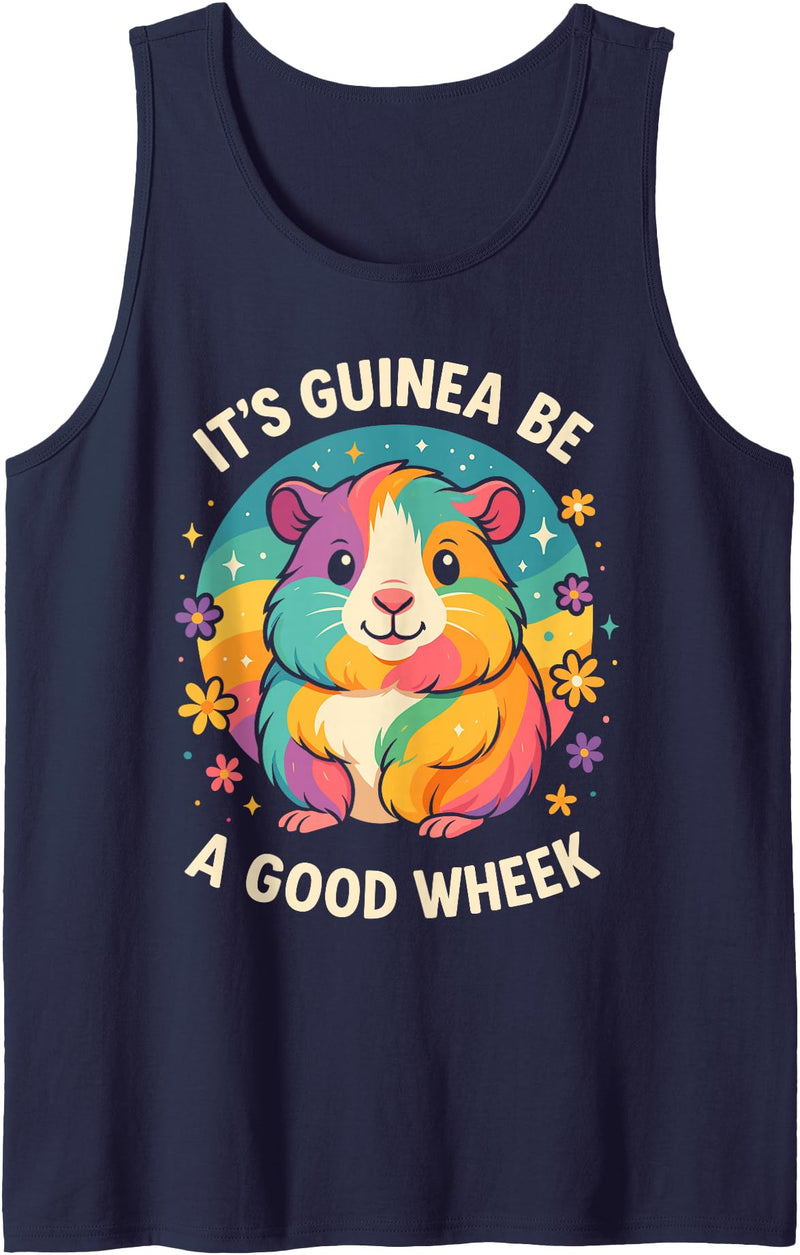 Guinea Pig Clothes Outfits For Kids Guinea Pig Costumes Girls Kids, It’s Guinea Be a Good Wheek Tank Top - Navy Blue