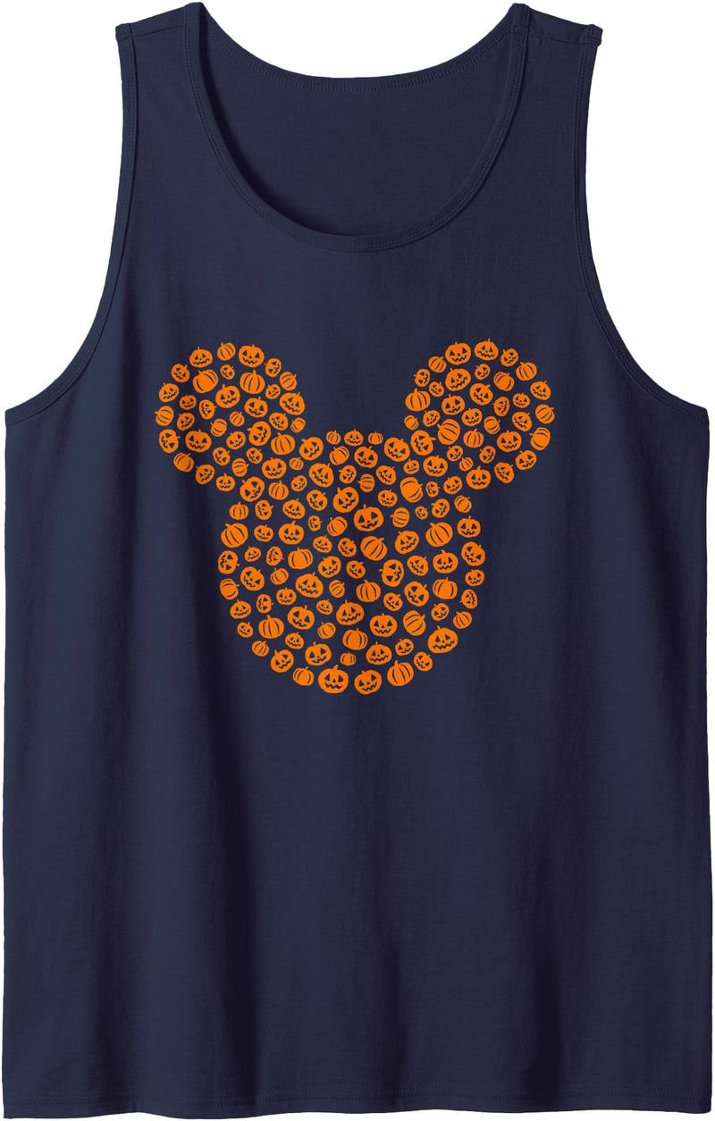 Disney Mickey Mouse Jack-O'-Lanterns Halloween Tank Top - Navy Blue