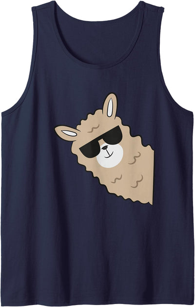 Funny Llama And Alpaca Gifts Alpaca Lover Llama With Sunglasses Cute Llama Alpaca Tank Top