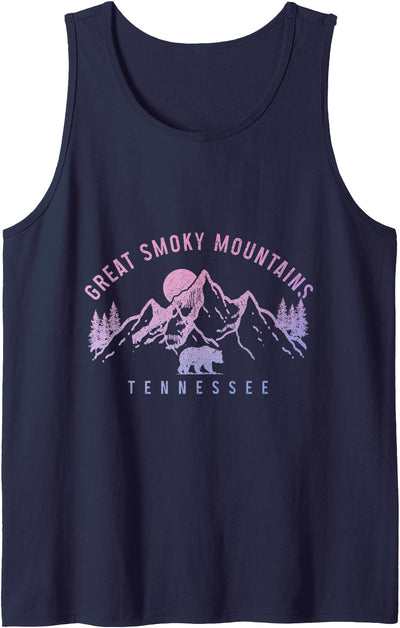 Great Smoky Mountains Tennessee Mountains Bear Vintage Tank Top