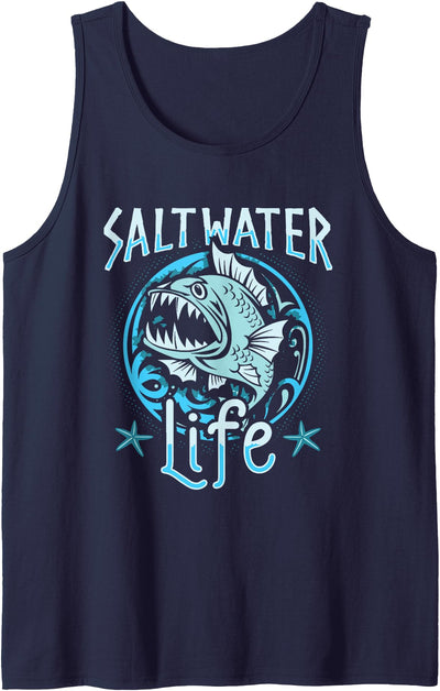 Saltwater Life Fishing Tank Top