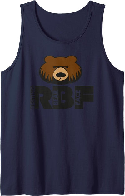 Mens RBF Resting Bear Face Bear Pride Tank Top