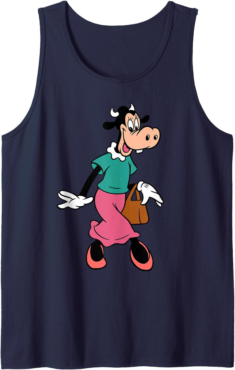 Disney Clarabelle Cow Out for a Stroll Tank Top - Navy Blue