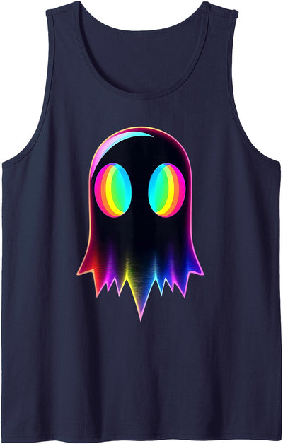 Rave EDM Outfit House Music Festival Ghost Trippy Vaporwave Electro Techno EDM Halloween Rave Tank Top