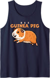 Guinea Pig Breeds Animal Cute Guinea Pigs DonaOnca Cartoon Rex Guinea Pig Animal Lover Cute Guinea Pigs Tank Top - Navy Blue