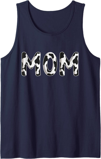 Cow Mom Birthday Family Matching Mothers Day Boy Girl Farm Tank Top