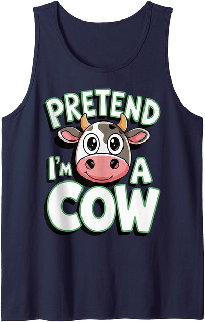 Ani Mal Cow Farm Halloween Costume Party Pretend I'm a Cow Tank Top