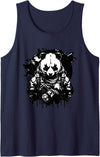 Panda Gifts For Panda Lovers - Cute Panda Bear Determined Tactical Panda - Not so Fluffy and Harmless Tank Top - Navy Blue